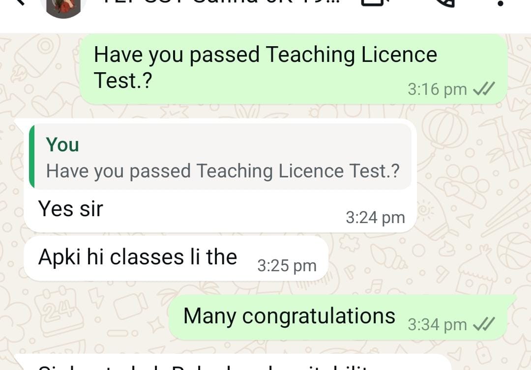 Message or result shared by a successful candidate of Prof. Rasheed Mirani Academy (7 of 22)